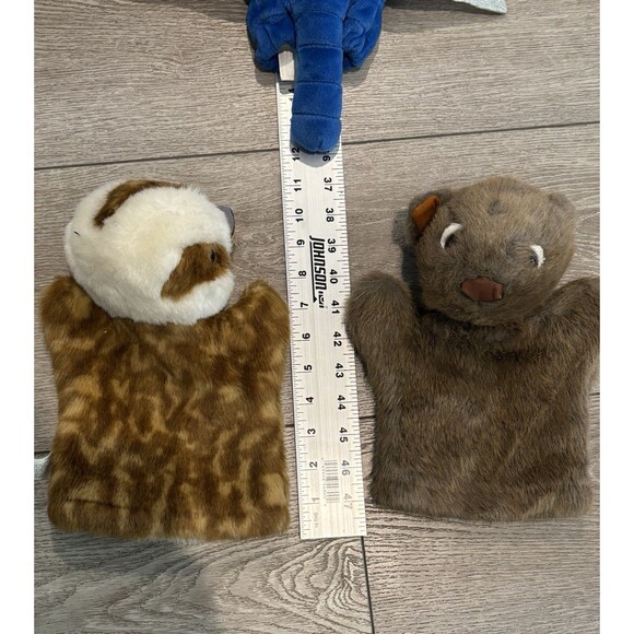 Vintage Hand Puppets Varied Brands Animals Dragonfly Gopher Duck - Picture 13 of 14